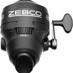 Zebco 808 Spincast Fishing Reel, Size 80 Reel, Changeable Right- or Left-Hand Retrieve, Pre-Spooled with 20-Pound Zebco Fishing Line, Dial-Adjustable Magnum Drag, Black