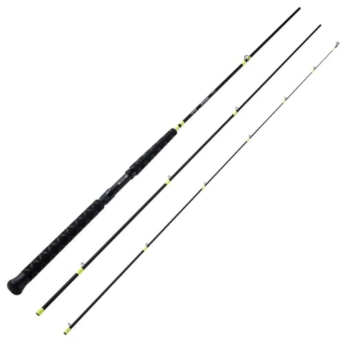 NIUHUAHUI Angelrute 30T + 24T Carbon Fiber Spinning Rod 2,7 M/3,0 M/3,6 M ML 3-Stück angelgerät für Reisen, Salzwasser- und Süßwasserangeln(3.6m)