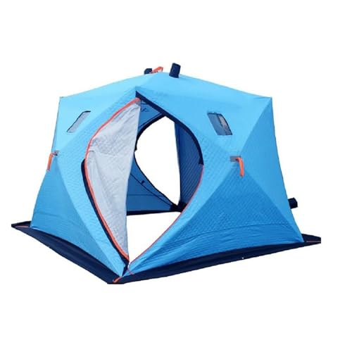 Eisfischerzelt Camping im Freien, großes EIS-Winter-Angelzelt, warm halten, Camping-Pop-Up, schnell zu öffnendes Eiswürfel-Winter-Angelzelt Campingzelt